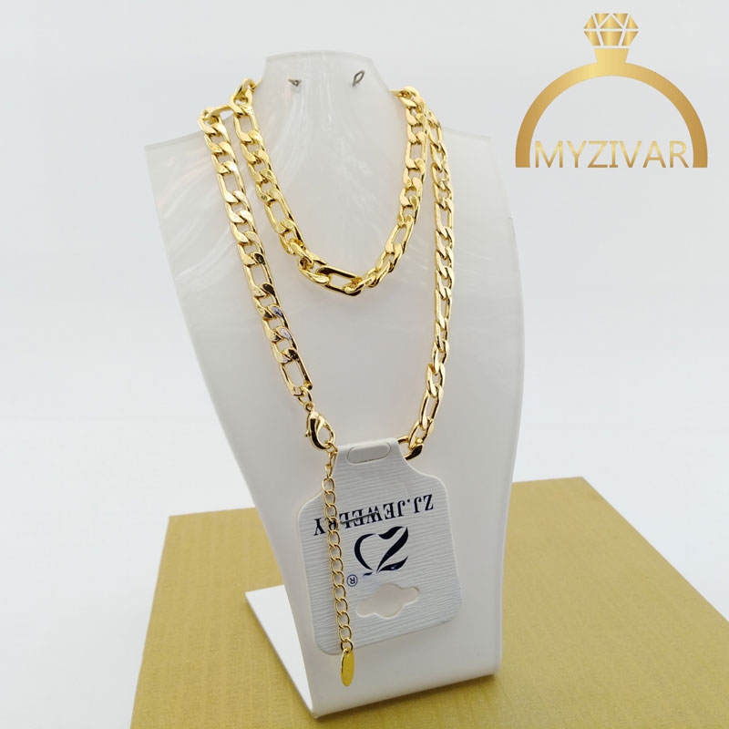 زنجیر گردنی طنابی طرح طلا مارک ZJ کد ۷۰۲2