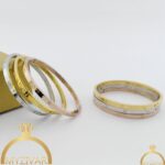 دستبند النگویی کارتیر طرح طلا و رنگ ثابت کد ۱۳۰۳5