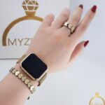 ست ساعت و دستبند رنگ ثابت کد 15008