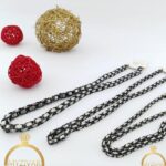 زنجیر گردنی مردانه استیل و رنگ ثابت کد ۷۰60