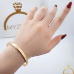 دستبند آینه ای طرح طلا مارک ژوپینگ کد 13050