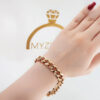 دستبند زنانه طرح طلا مارک ژوپینگ کد 13054