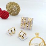 گوشواره رنگ ثابت و ضدحساسیت مارک ژوپینگ کد 8076