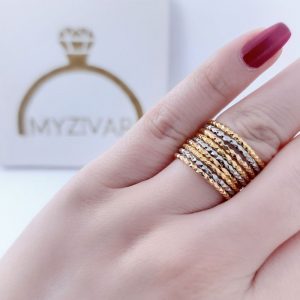 انگشتر زنانه طرح طلا کد 2067