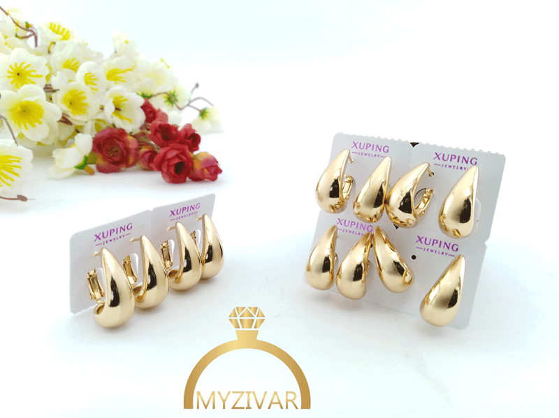 4_5893135845296179822 گوشواره طرح طلا مارک ژوپینگ کد 8104