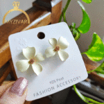 گوشواره مدل گل طرح طلا کد 8112