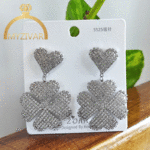 گوشواره جواهری طرح طلا کد 8111