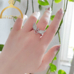 انگشتر طرح طلا مارک ZJ کد 2085