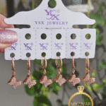 گوشواره آویزی طرح پروانه مارک YSX کد 8113