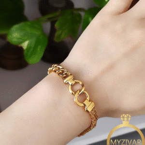 دستبند اسپورت طرح طلا برند ZJ کد 13069