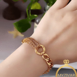 دستبند اسپورت طرح طلا برند ZJ کد 13071