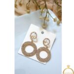 گوشواره مدل زارا نگین دار