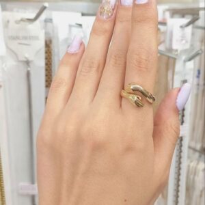 انگشتر طلاروس سایز فری مدل آغوش